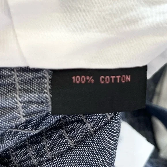 TRASHY DIVA NWT by Candice Gwinn Lena Chambray Blouse Size 8 Pin Up Rockabilly - Picture 4 of 7